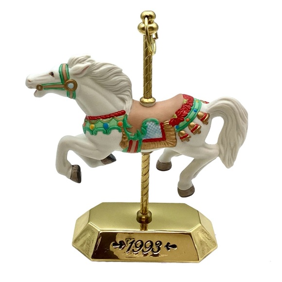 Hallmark Other - Hallmark 1993 “Tobin Fraley” Carousel Horse with Display Stand